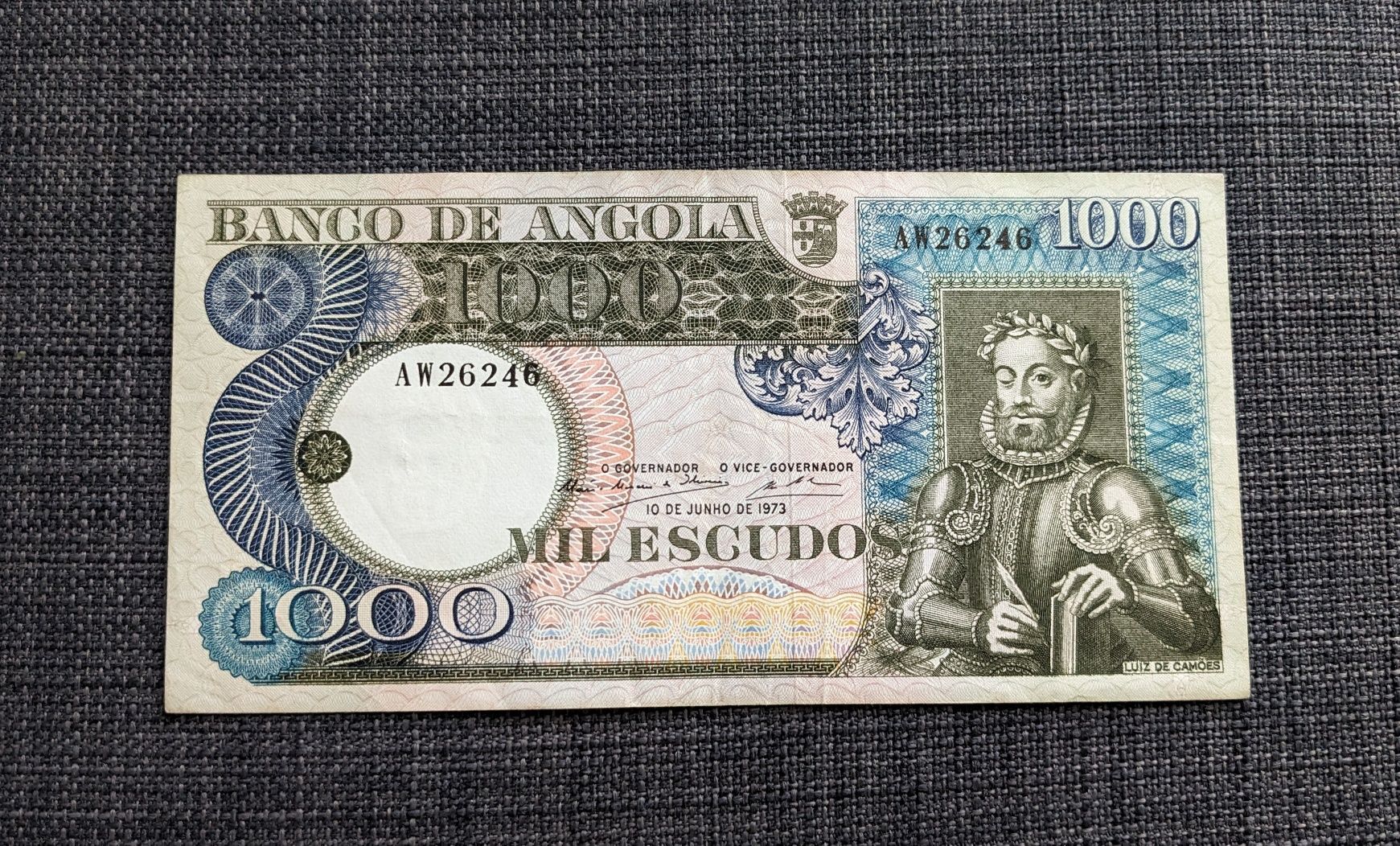 Nota Angola 1000 Escudos UNC