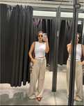 Штани ZARA wide leg з подвійним поясом