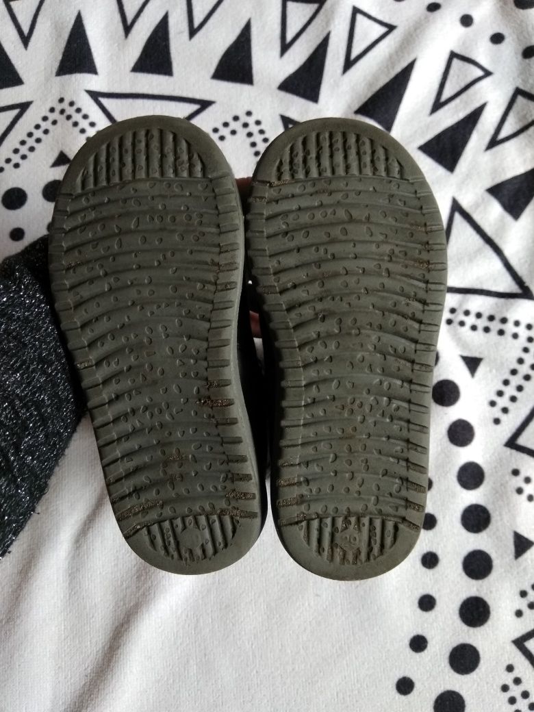 Szare buty zimowe kozaki kolor szary r.29 Nelli Blu wkładka 16,5 cm