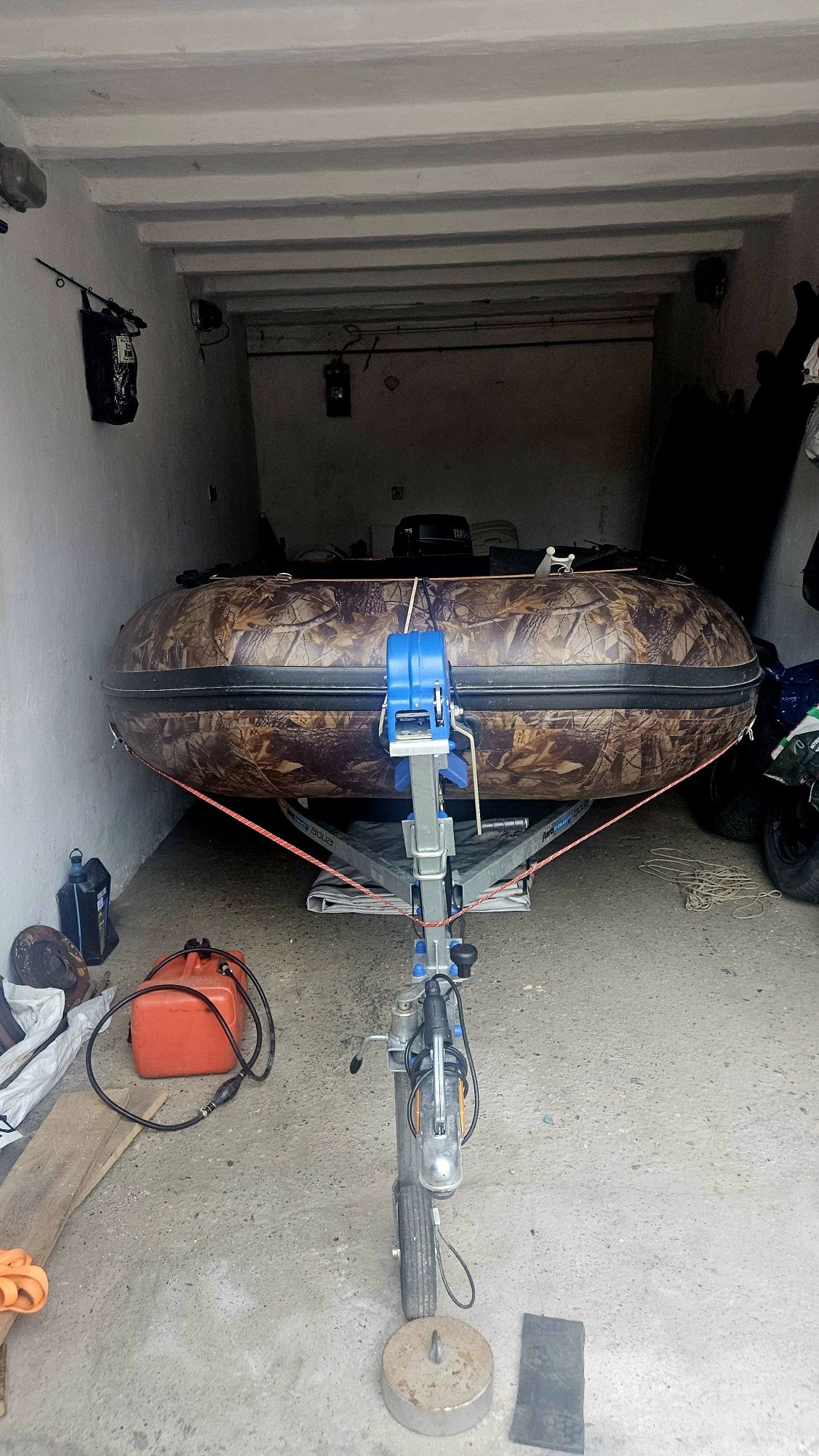 Ponton kraken w400 400x210 silnik yamaha 25km przyczepa