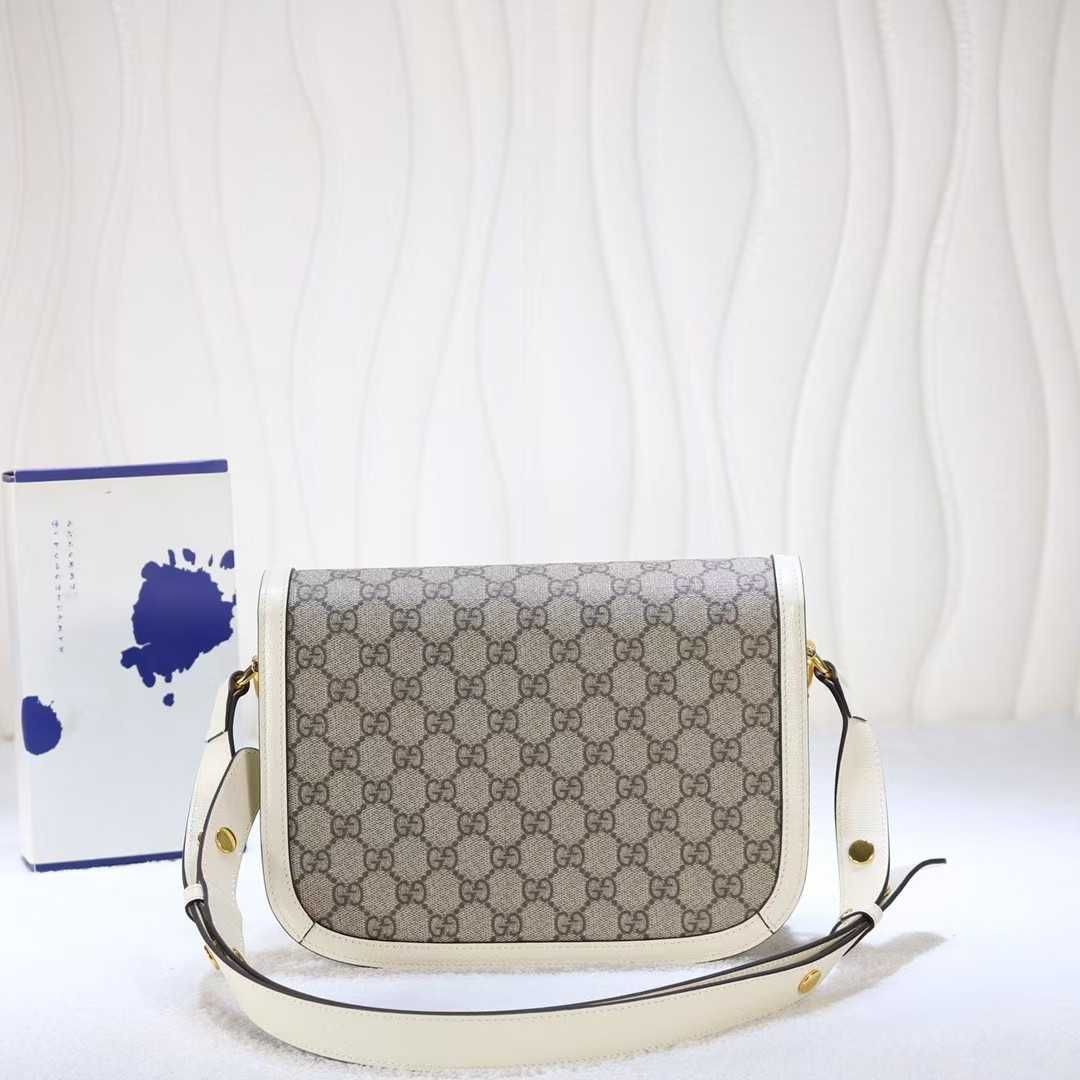 Gucci Horsebit 1955 Mini BagBeige/White