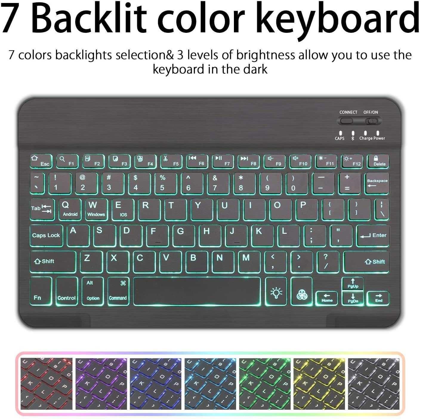 ProElite etui klawiatura bluetooth LED RGB Redmi Pad 10.6 TOUCHPAD