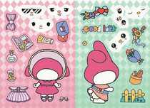 naklejki Diy My Melody zrób twarz puzzle dla dzieci zabawki edukacyjne