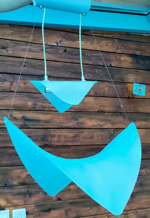 Żyrandol włoski szkło gięte