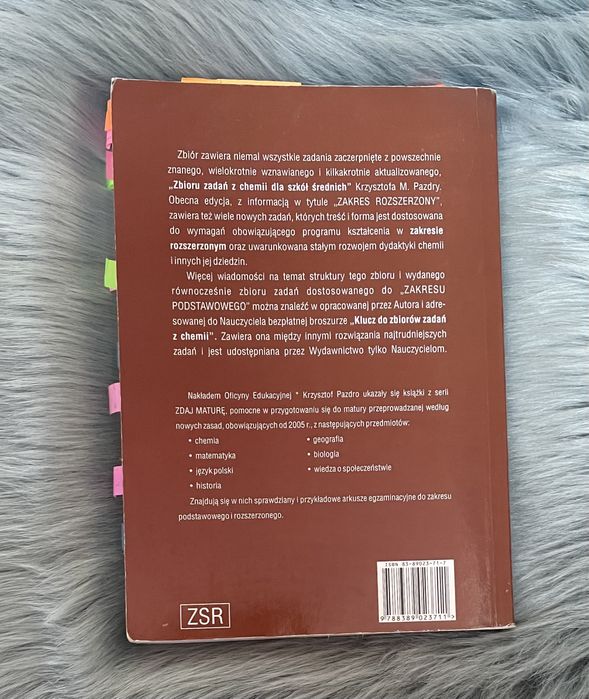 "Zbiór zadań z chemii do szkół ponadgimnazjalnych" p.rozsz  PAZDRO