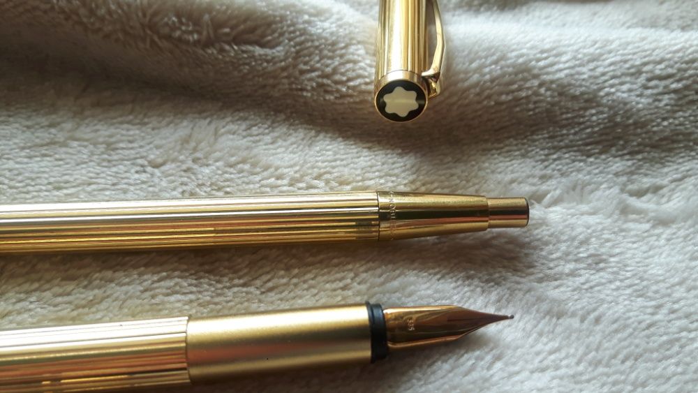 Conj MontBlanc Noblesse Ouro - Caneta e Esferográfica