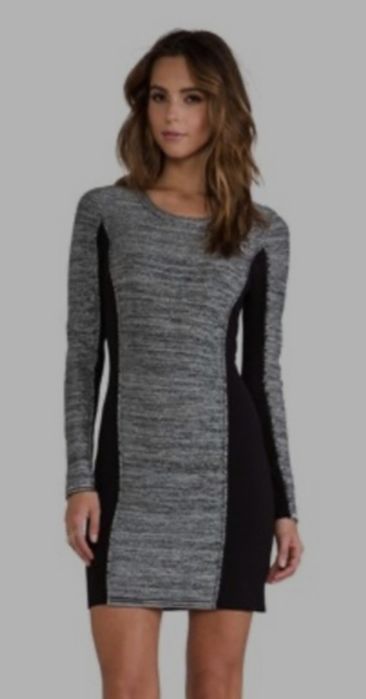 Vestido cinzento e preto (Morgan)