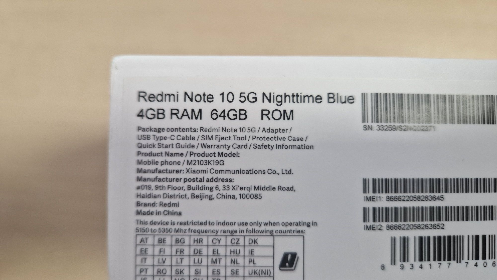 Xiaomi Redmi Note 10 5G