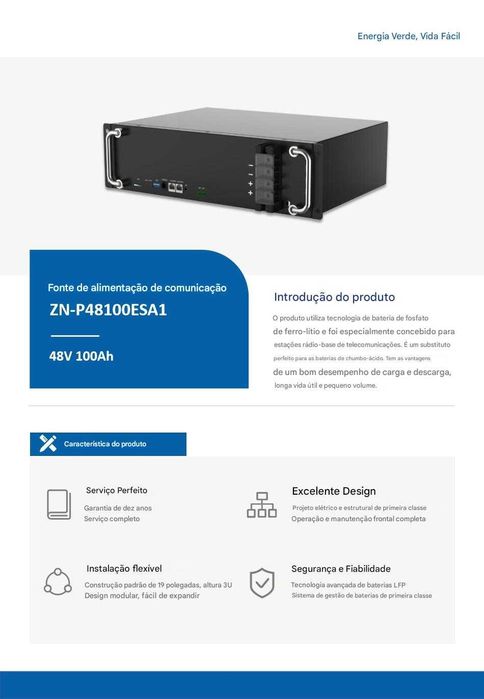 Kit Autoconsumo 10819Whd bat lítio 48V Inversor GoodWe