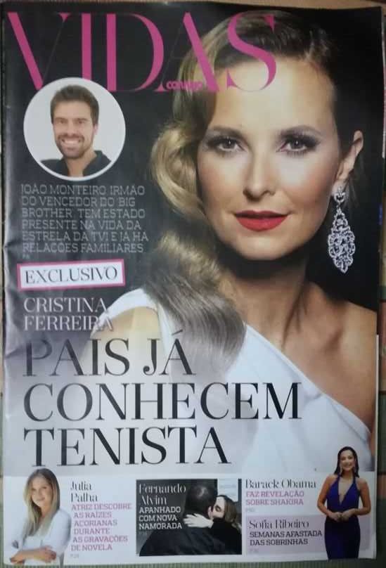 5 Revistas diversas sobre Cristina Ferreira - Lote 2