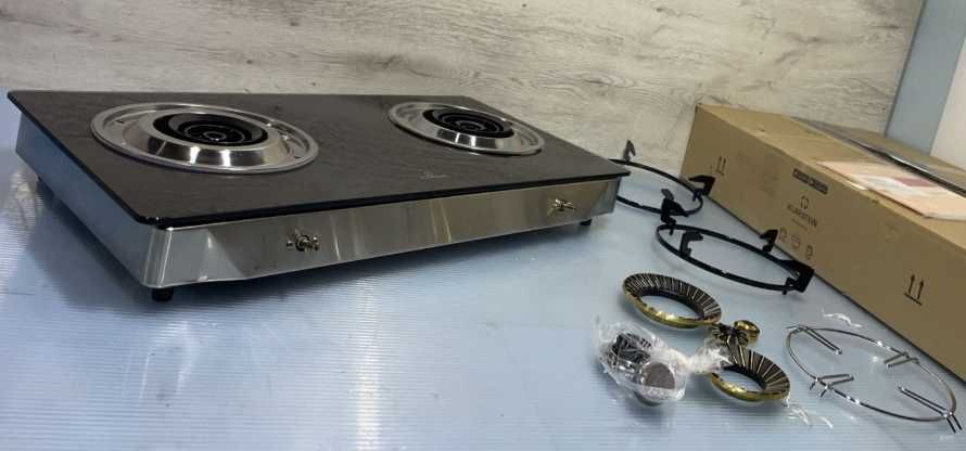 Газова плита настольна кемпінгова на 2 конфорки Klarstein Barzona 2