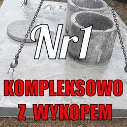 Zbiorniki/szamba 7m3 betonowe Piwnica/ziemianka Kompleksowo z wykopem