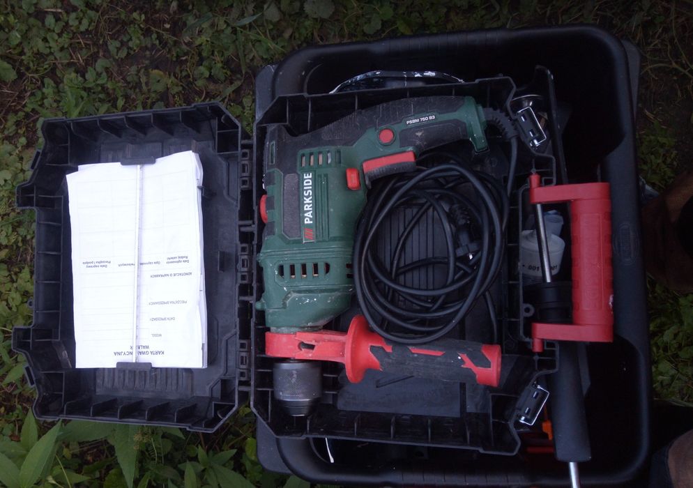 WIERTARKA UDAROWA Parkside 750W uszkodzona wysyłka