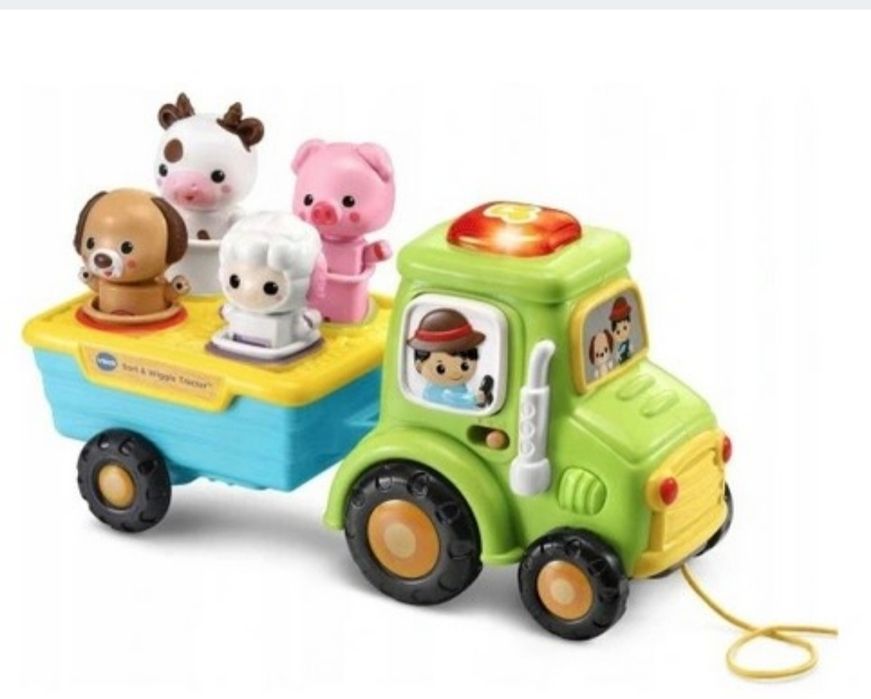 Nowy Traktorek WESOŁEK traktor z przyczepą wesoły farmer VTech