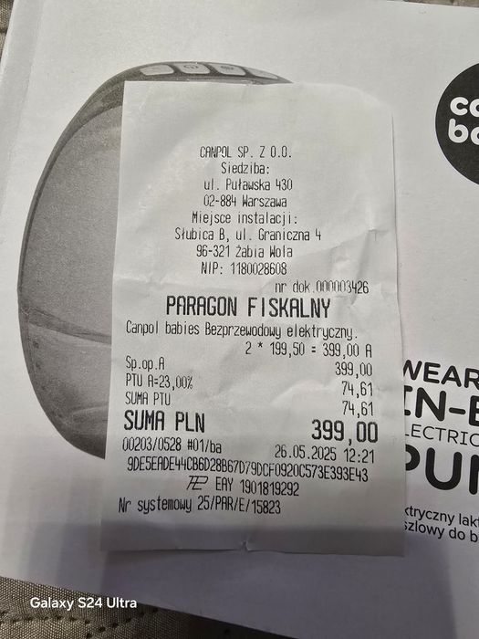 2xLaktatory muszlinowe użyte 3x