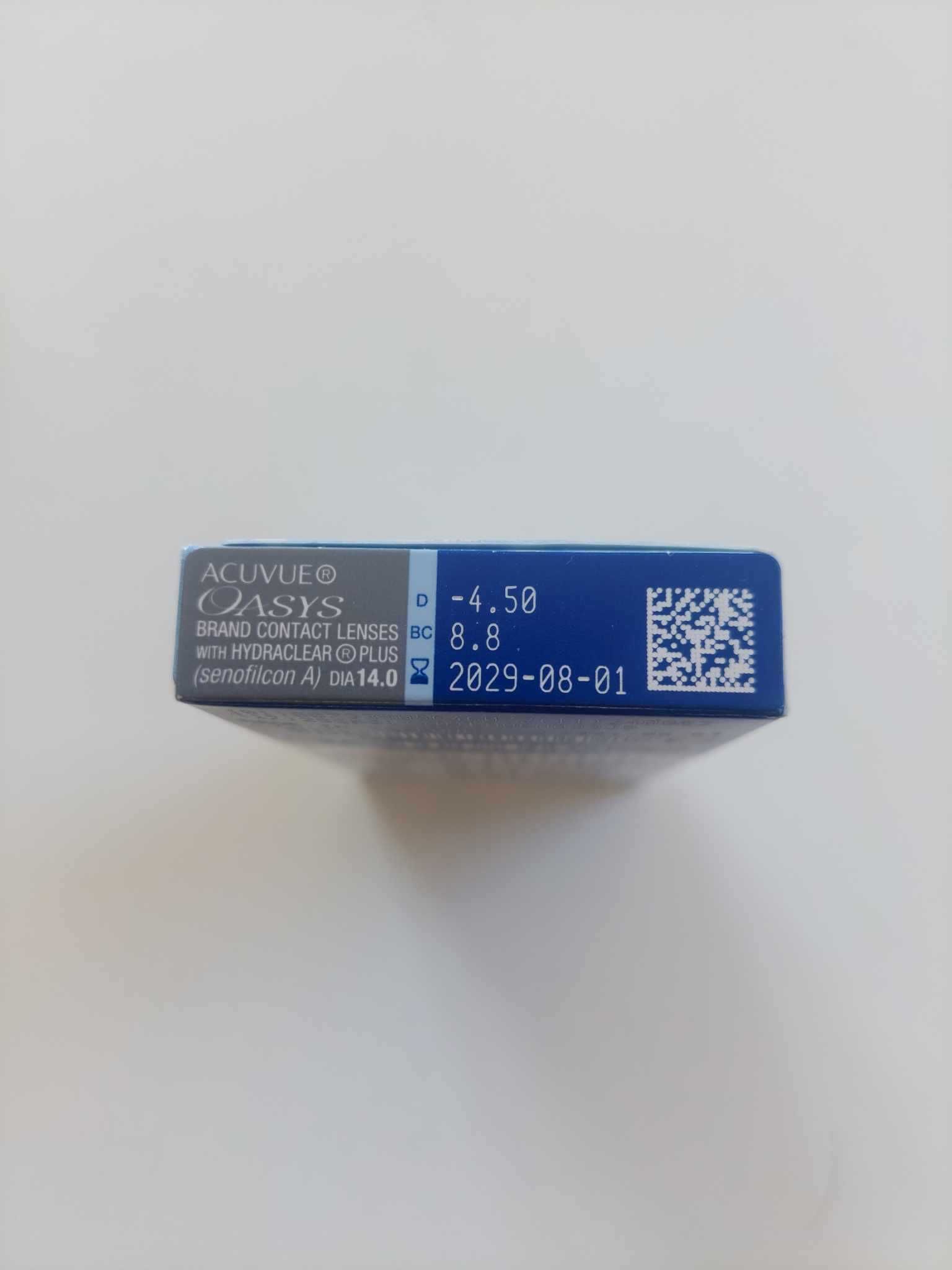 Soczewki 6 x Acuvue Oasys, moc (-4,50), krzywizna 8,8
