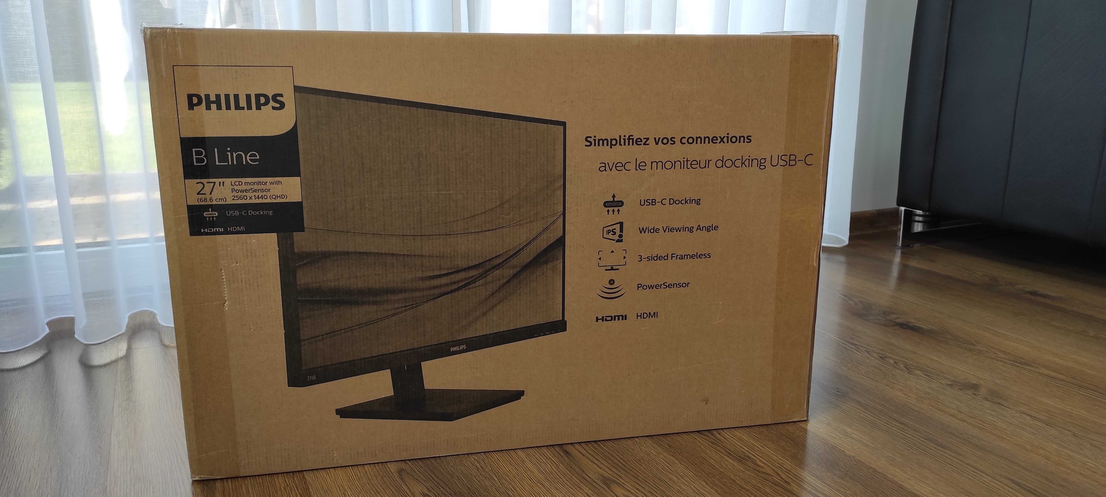 Monitor Philips 276B1/00 - 27", USB-C, 2560x1440 NOWY!