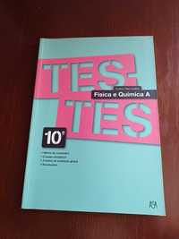 Livro TESTES de Física e Química A - 10º ano (Novo)