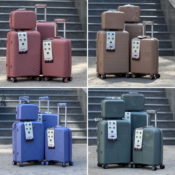 Полипропилен!Чемодан Турция на колесах,валіза,сумка на колесах,дорож