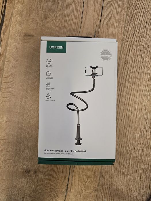 Ugreen LP113 – uchwyt biurkowy do telefonu/tabletu, czarny, NOWY