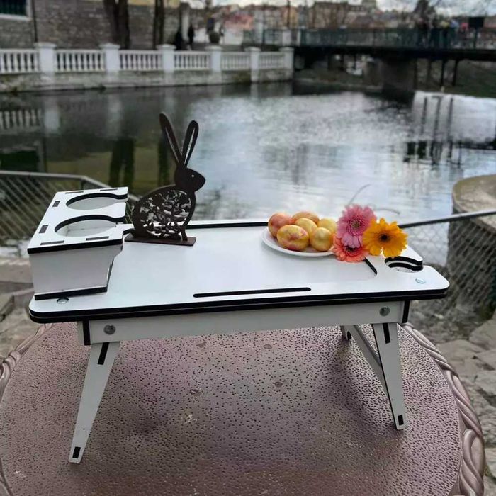 столик трансформер для ноута Cтолик деревянный для завтраков