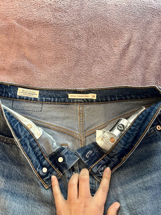 Jeans novos levi’s modelo ribcage straight ankle