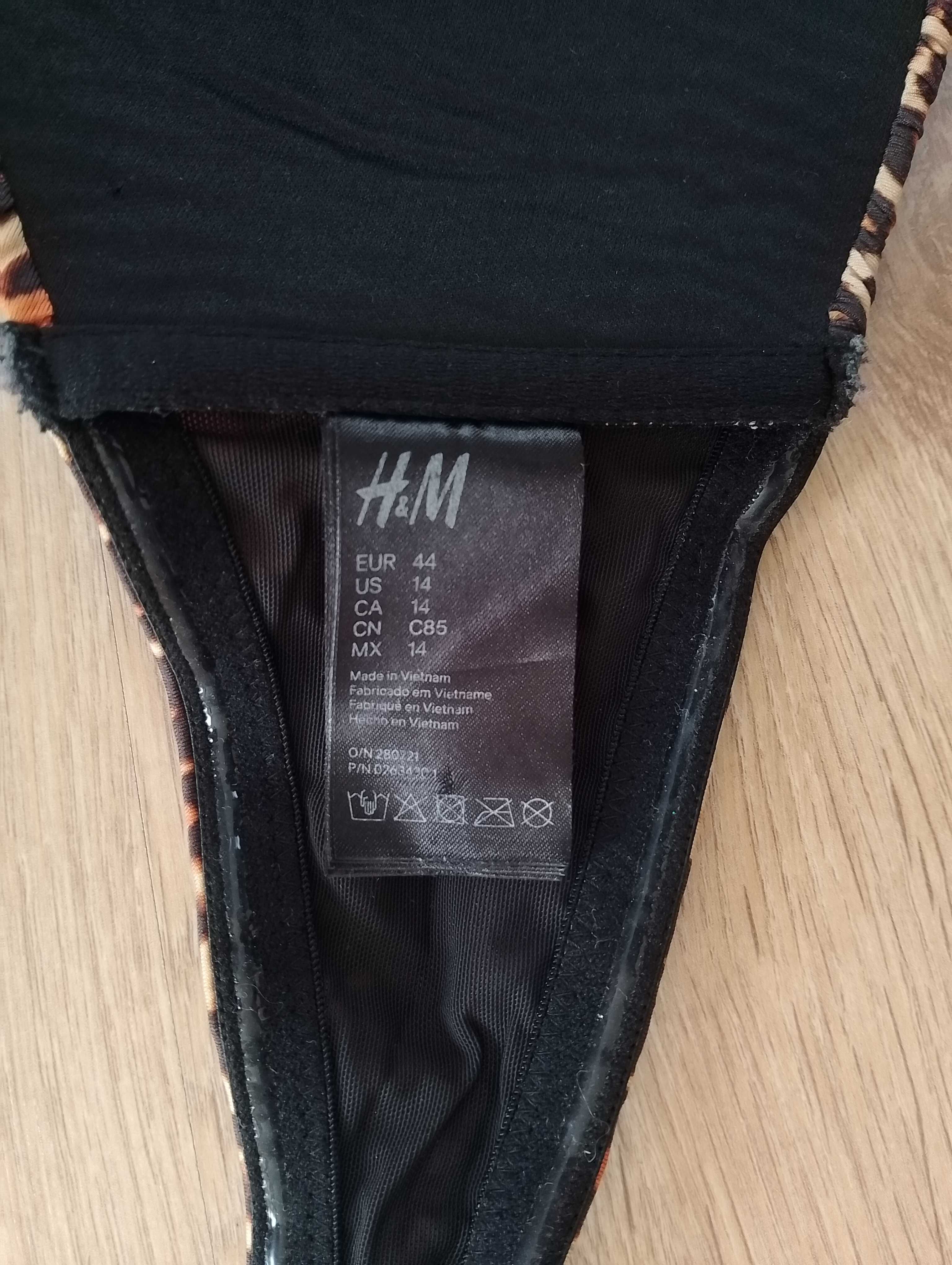 H&M panterka góra stroju kąpielowego stanik biustonosz panterkę 44 XXL