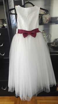 Біла Фатинова святкова сукня плаття платье 116-122см для випускного
