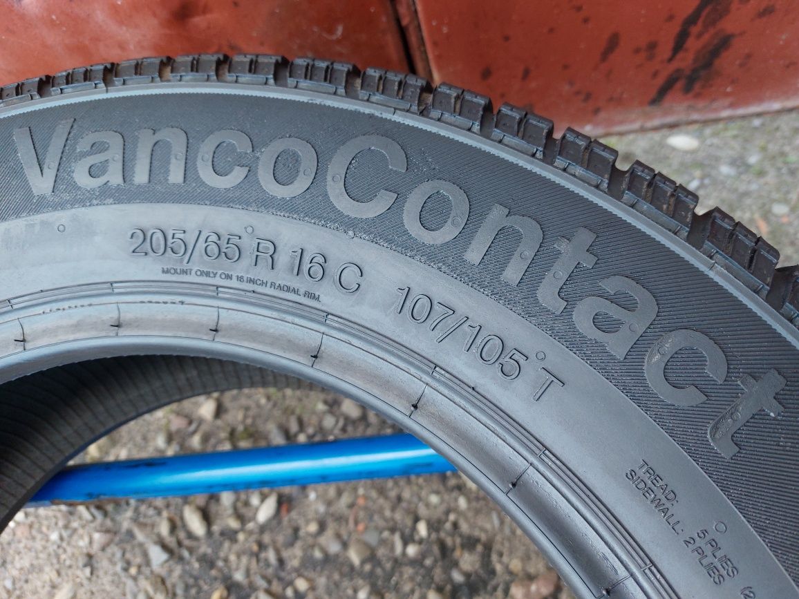 205/65/16C R16C Continental VancoContact 4шт ціна за 1шт літо шини