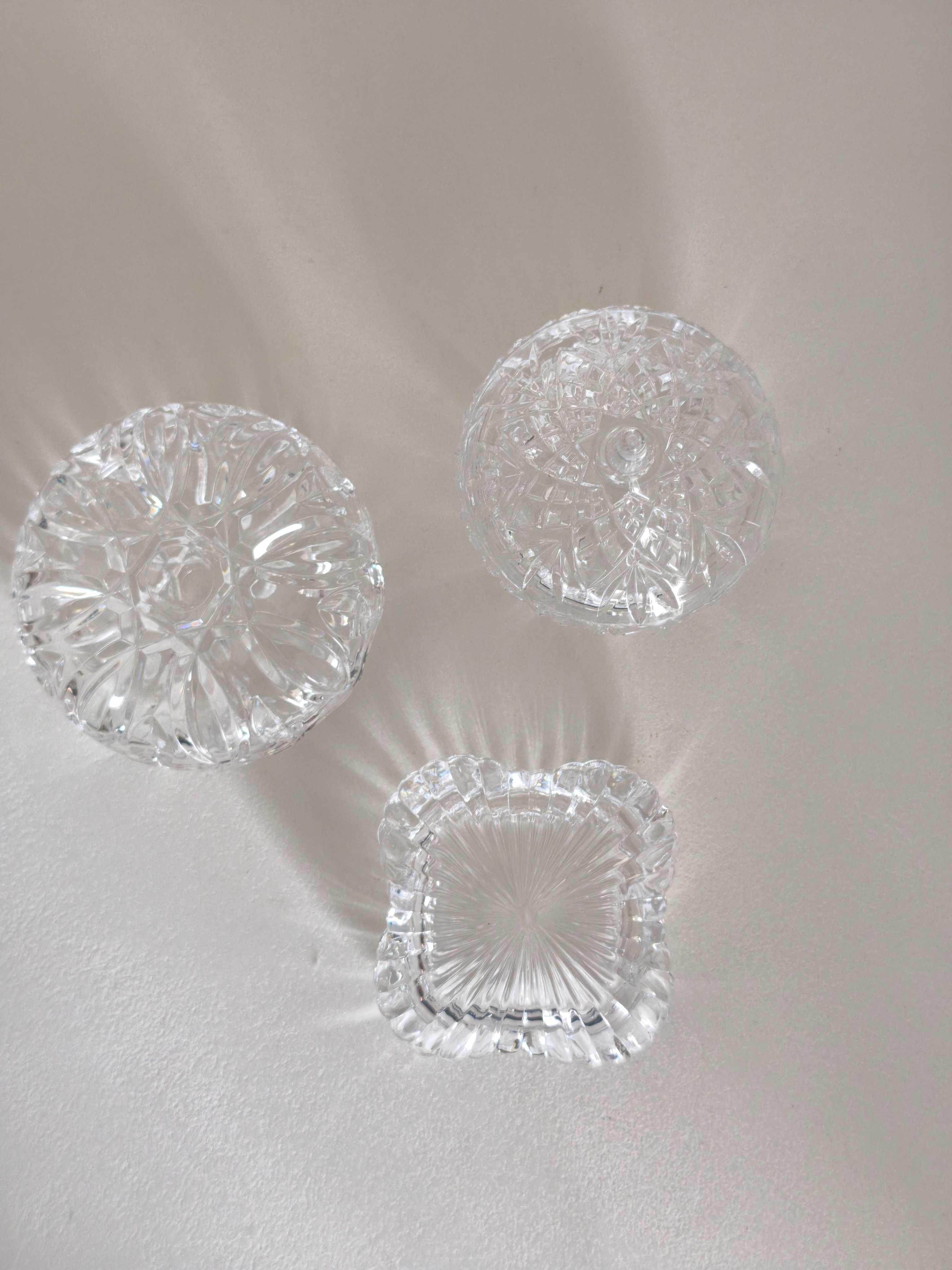 Conjunto de 3 guarda joias em cristal D'Arques