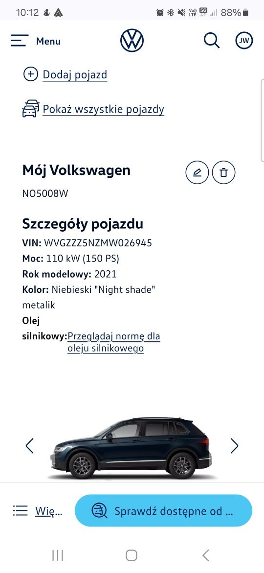 Volkswagen Tiguan Life 1,5 TSI 150 koni rok modelu 2021