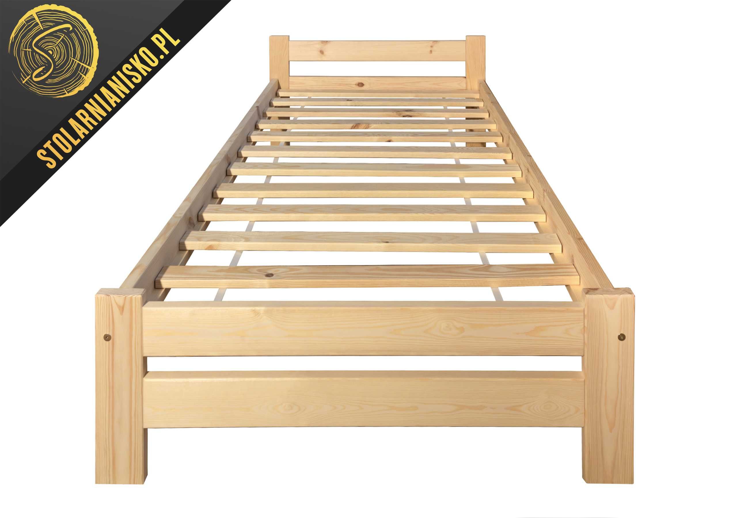 Łóżko drewniane sosnowe 90x200cm Producent