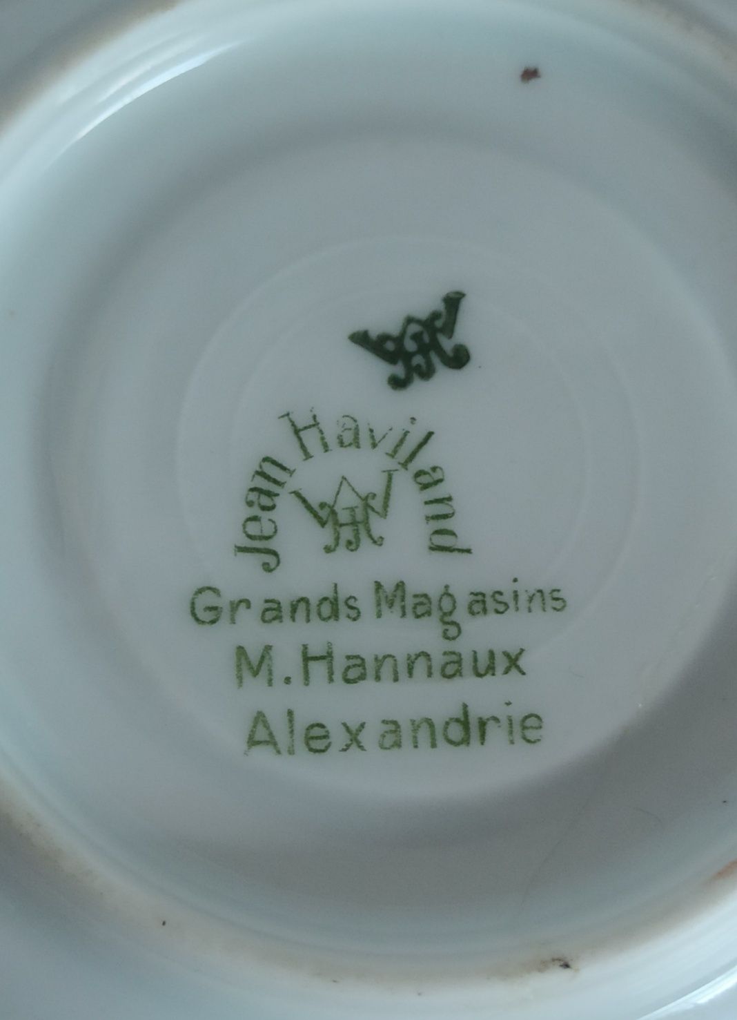 Stara Porcelanowa filiżanka z talerzykiem Jean Haviland Alexandrie