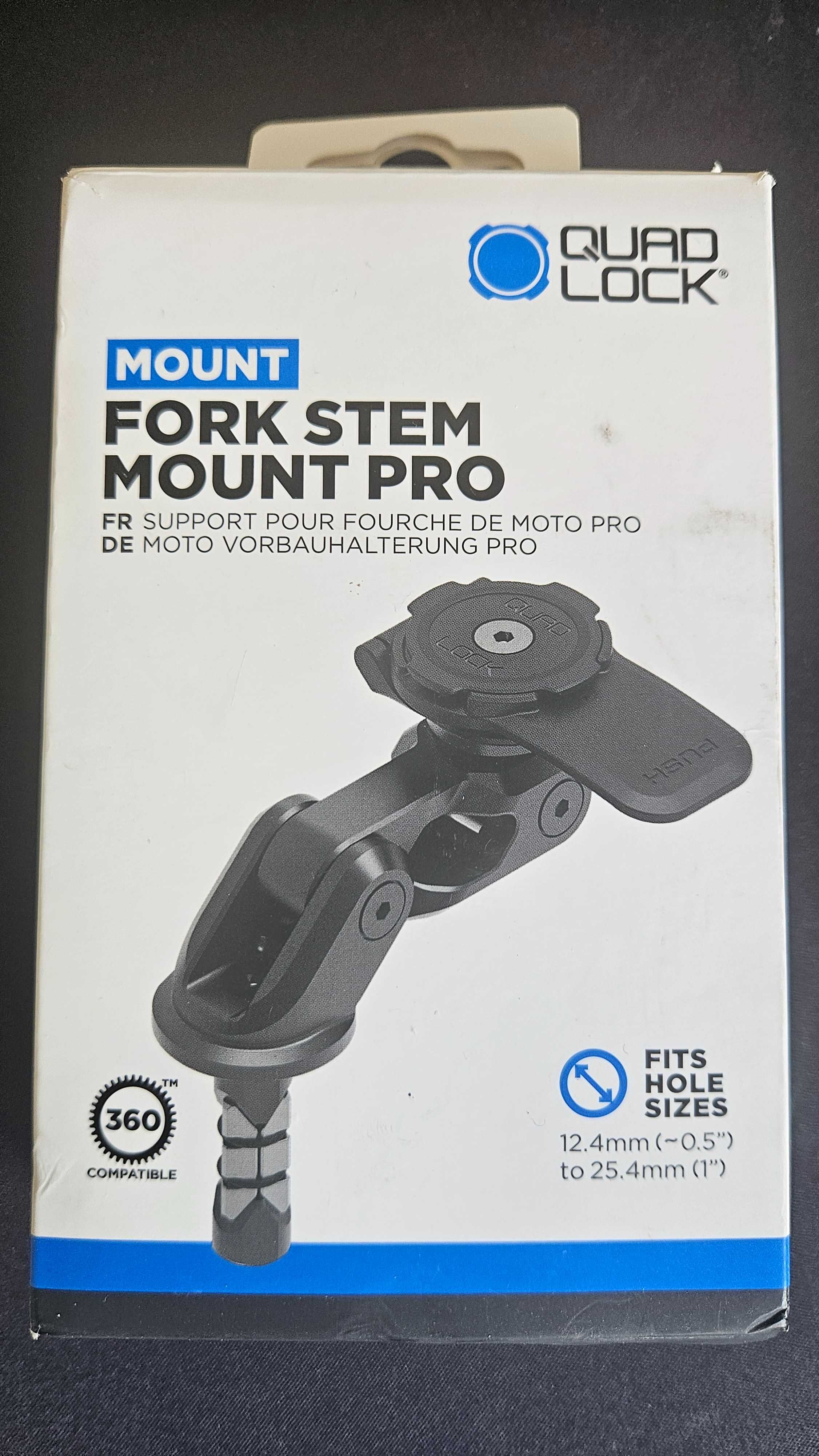 Uchwyt motocyklowy QuadLock Fork Stem Mount Pro - NOWY