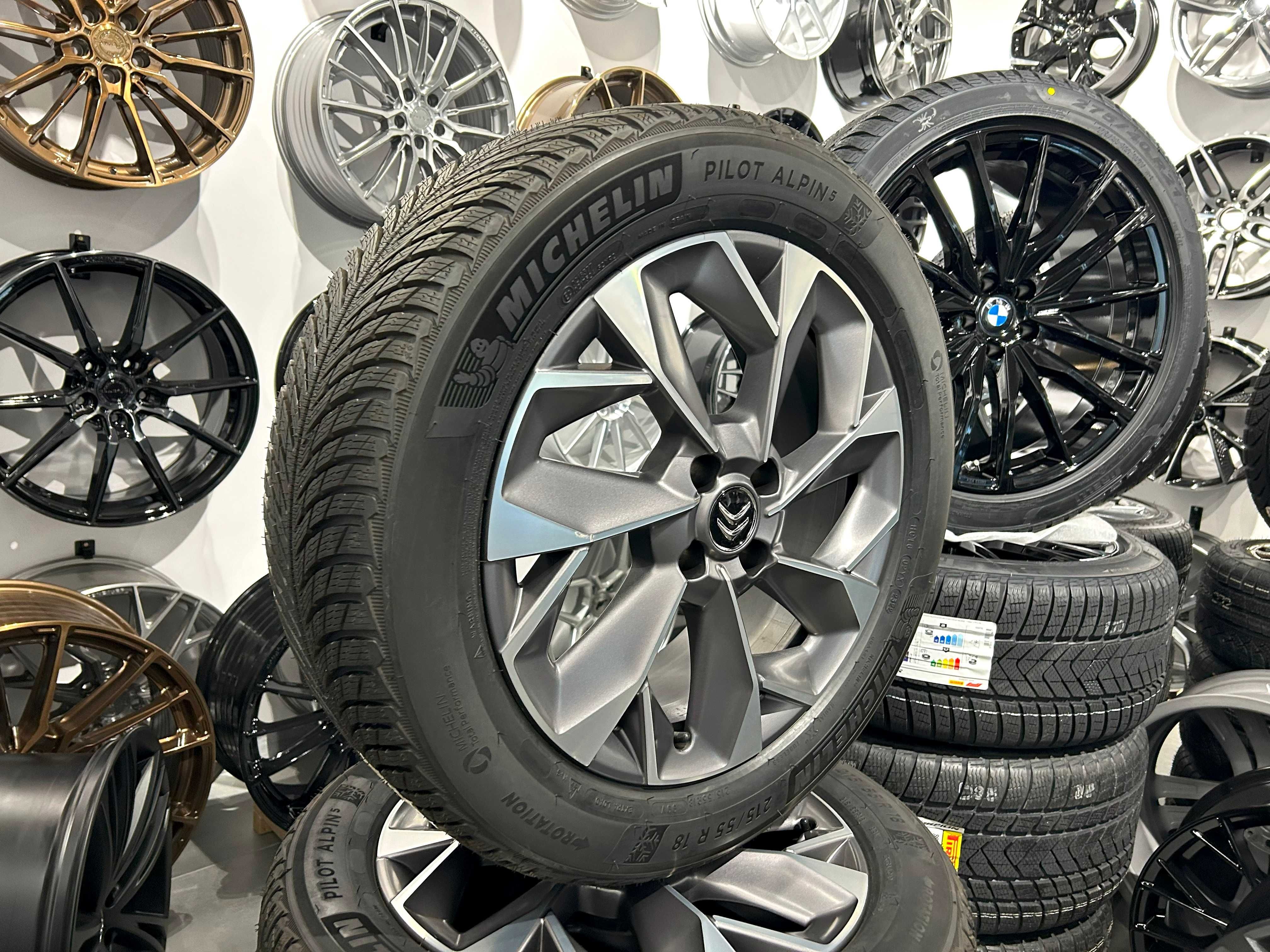 Oryginalne koła zimowe 18 4x108 ET35 Citroen DS3 Cross Opel Mokka II