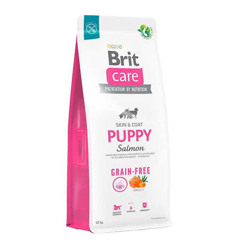 Brit Care Dog GF Puppy 12 кг з лососем для цуценят всіх порід.Бріт Кеа