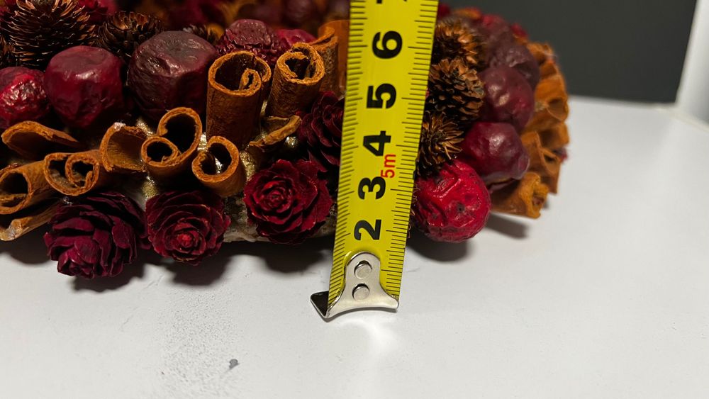 home&you wieniec cranberry stroik boho wianek świąteczny rustykalny