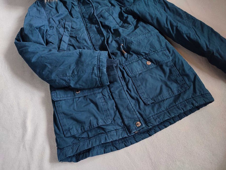 Парка детская, куртка на девочку, осень-зима, размер 8-10 лет, 134-140