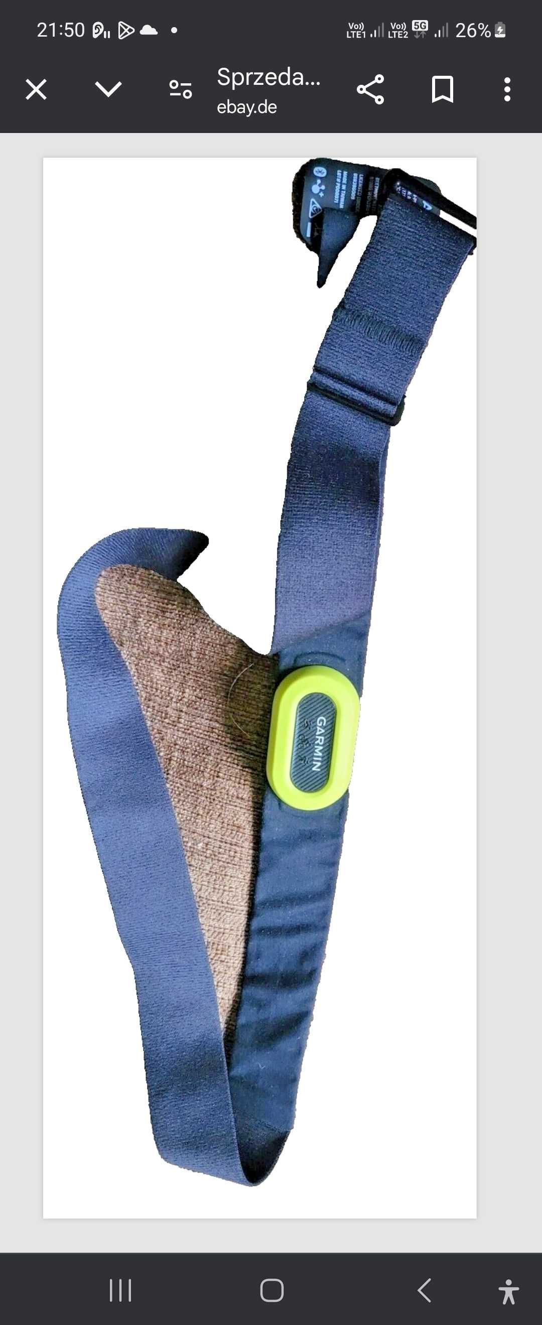 Pasek Garmin hrm pro