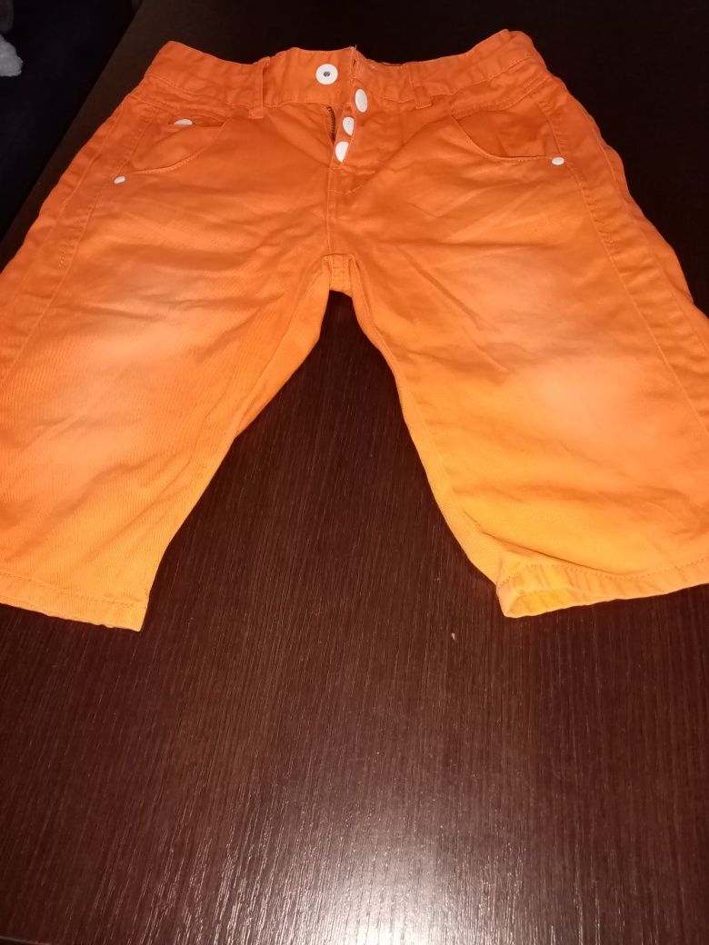 Krótkie spodenki chłopięce jeans 152