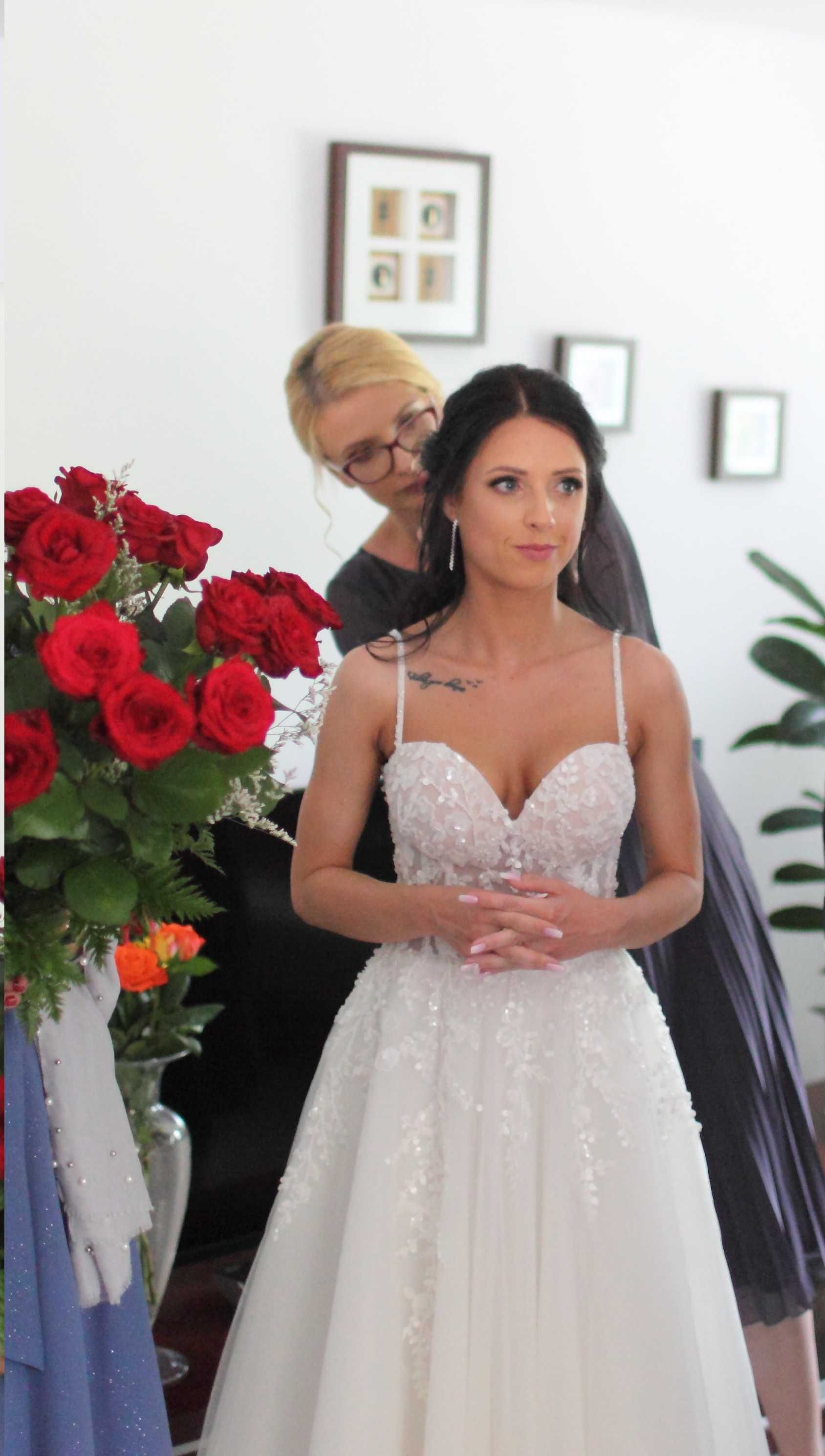 Suknia ślubna projektu Aleksandry Mirosław