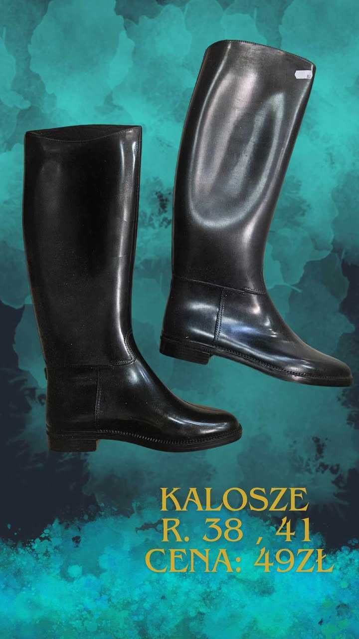kalosze długie damskie rozmiar 38 cena za dwie pary