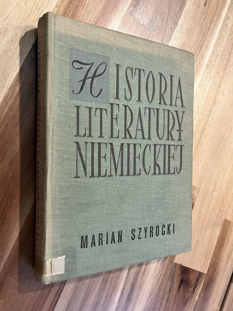 Historia Literatury Niemieckiej Marian Szyrocki