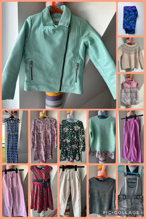 Paka markowych ubrań dla dziewczynki, Next, Tu, Cool Club, r.122,7 lat