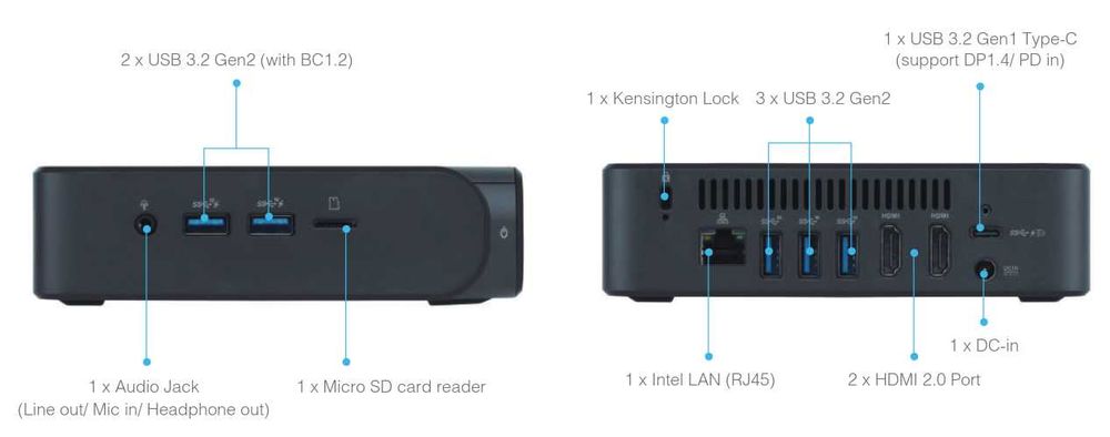 Міні-пк Asus CN66 • intel Core i5-10210u • 8gb ddr4 • 128gb ssd • wifi