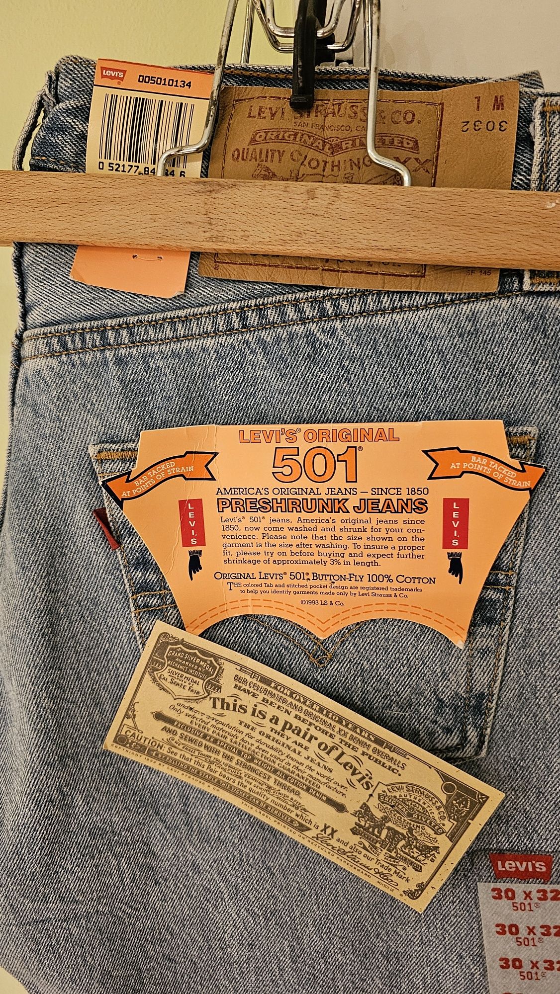 Levi's 501 oryginalne 30/32 kupione w USA