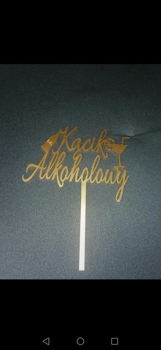 Topper kącik alkoholowy ślub wesele