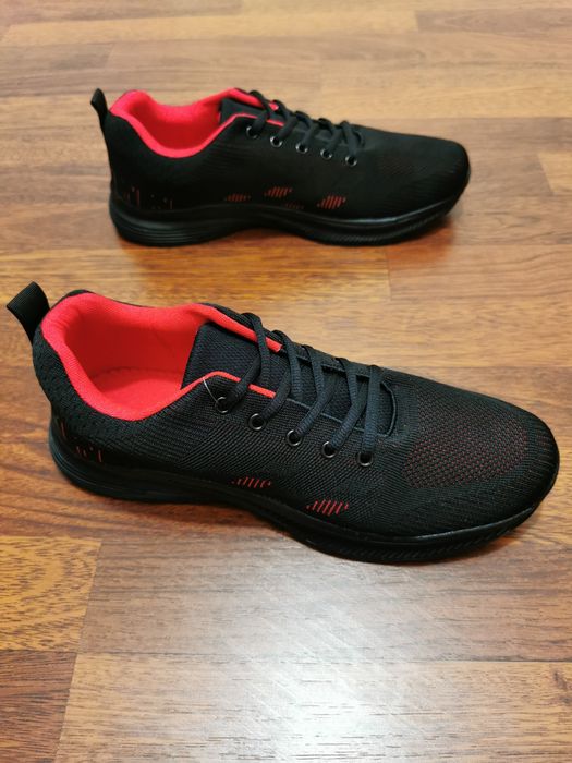 Super Lekkie Wygodne Adidasy Męskie Na Codzień Do Biegania R.43 Czarne