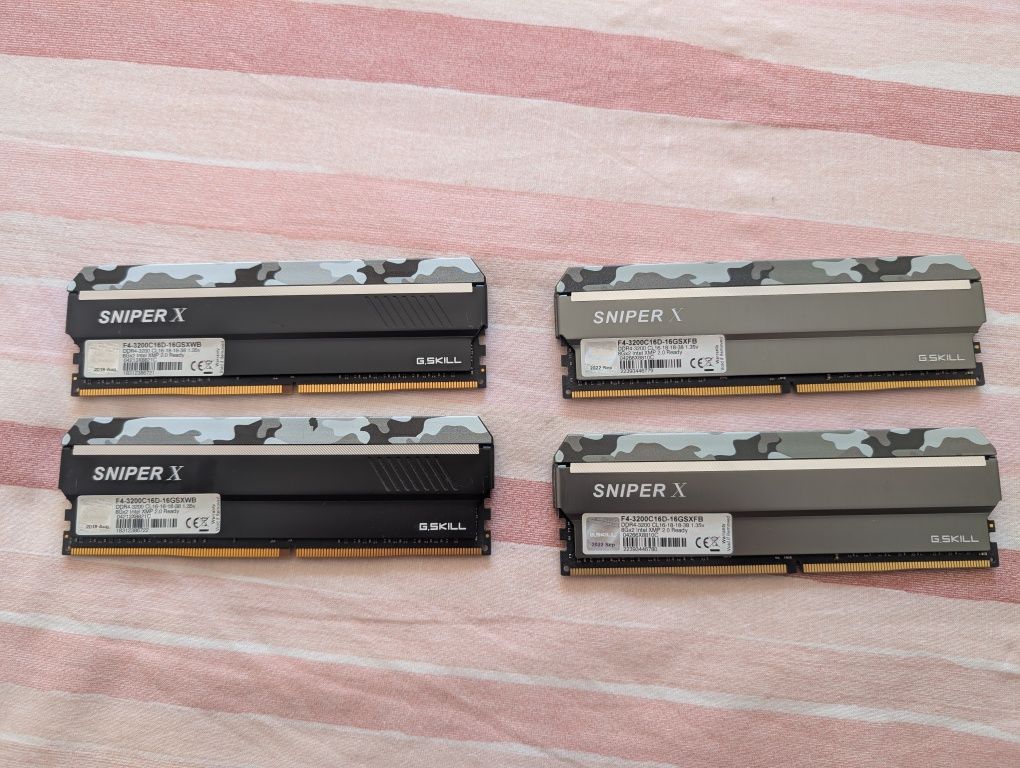 Memória RAM G.Skill 16GB Sniper X(2x 8GB) DDR4 3200 CL16