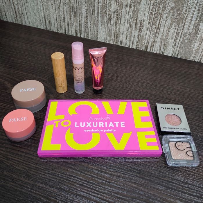 Тіні glambee, catrice, sinart,рум'яна lamel, помада Patricia Ledo